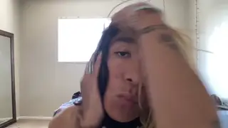 Goth Femboy Teases in Skirt Before Stroking Hard Length