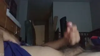 Solo Performer Releases a Thick Load on Camera in Close-Up