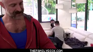 Stepdad Watches Stepson Bareback a Fit Stud