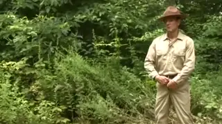 Mature Man Claims a Guy Under the Park Trees