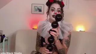 Petite Performer Gapes Wide with Giant Toys Solo