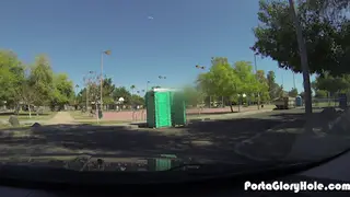 MILF Perfects Blowjob Skills at Outdoor Gloryhole