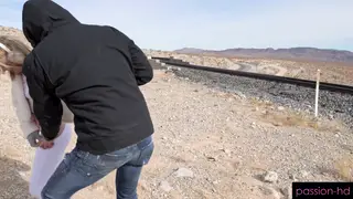 Blonde Teen Takes Big Cock Outdoors for Creampie