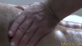 Hairy Bear Takes a Bareback Pounding After a Massage