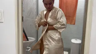 Stepsister Catches Stepbrother in Shower and Demands Silence