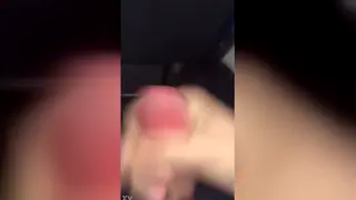 Solo Guy Strokes His Cock to a Big Cumshot on a Public Bus