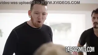 Blonde MILF Takes Two Cocks in a Wild DP Threesome