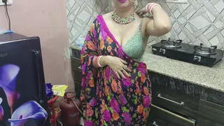 Curvy Indian Wife Cheats with Brother-in-Law in Kitchen