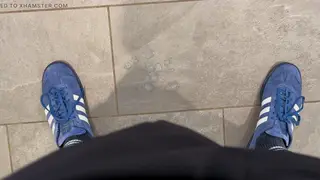 Euro Guy Jerks Huge Cock Outdoors for Public Thrill