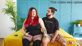 BBW Redhead Rides Her Boyfriend Before a Deep Missionary Finish