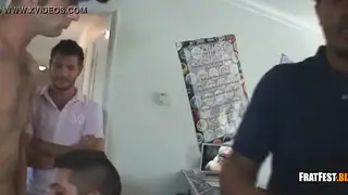 Muscular Student Sucks Cock in Amateur Reality Clip