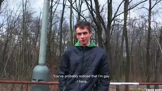 European Jock Enjoys Outdoor Bareback Session
