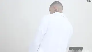 Hairy Latino Doctor Examines Husband in Hospital