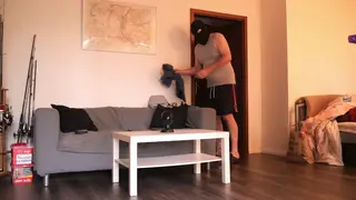 Muscular European Bear Stretches Wide With Heavy Toys