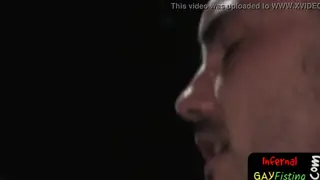 Muscular Jock Takes Deep Fisting After Rimjob