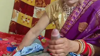 Indian Wife Takes BBC While Husband Watches Nearby