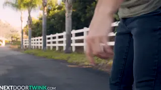 Slim Twink Deepthroats and Rides Raw Cock After Rim Job