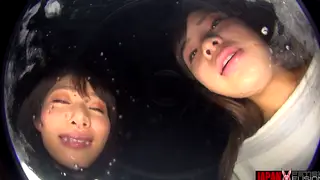 Japanese Teens Share Sloppy Kisses in POV Lesbian Play