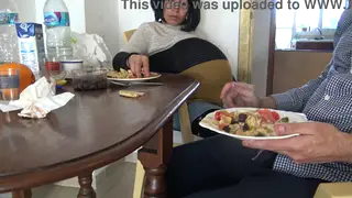 Pregnant Arab MILF Cheats While Husband Watches