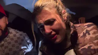Driver Joins Lesbian Couple for Car Oral Fun