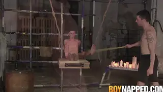 Bound Twink Endures Foot Torment and Spanking