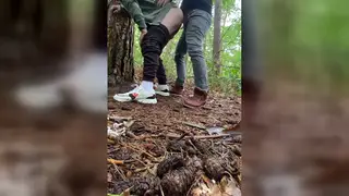 European Twink Survives Bareback Gangbang Outdoors