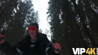 Blonde Wife Cheats While Husband Watches From Nearby