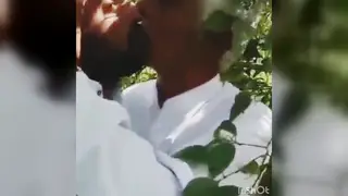 Indian Grandpa Gets a Blowjob From a Guy Outdoors