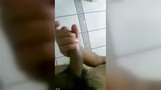 Latino Amateur Handles His Cock in a Homemade Clip