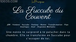 European Solo Woman Whispers Dark Fantasies in French