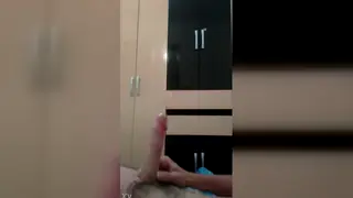 Guy Stroking Himself Slowly for a Close-Up View