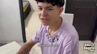 Latino Student Takes Bareback POV in Uniform