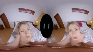 Blonde Petite Girlfriend Rides and Takes Doggystyle in VR