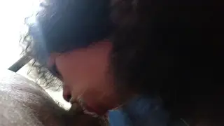 POV Bathroom Blowjob Ends With a Mouthful of Cum