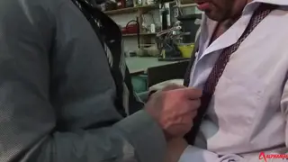 Muscle Daddy and Ripped Hunk Fuck in the Gym