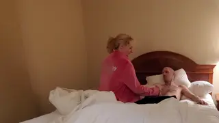 Busty Stepmom Teaches Oral Skills in Lingerie
