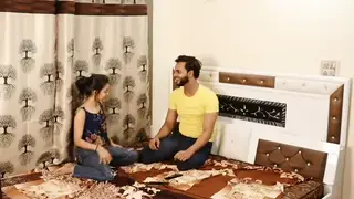 Indian Girlfriend Surprises Partner with Anal Gloryhole Session