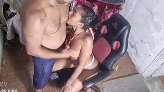 Asian Latina Takes Anal Adventure in Backyard Setting