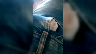 Latino Teen in Jeans Strokes Muscle Cock to Cumshot