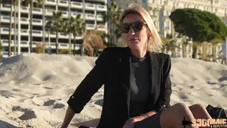 Busty Blonde MILF Impales Herself on Cock
