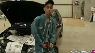 Arab Twinks Share Uniformed Mechanics in Wild Orgy