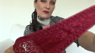 Curvy Mature MILF Sniffs Panties and Takes Cumshot in POV