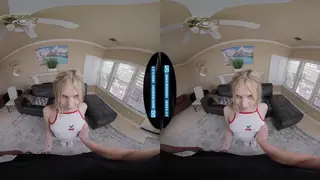 Woman Rides Older Man in VR Doggystyle