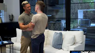 Older Daddy Face-Fucks Stepson Before Raw Doggystyle