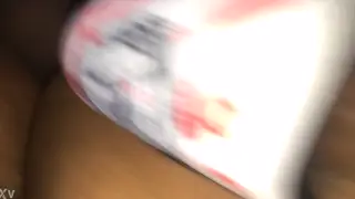 Crossdresser in White Lingerie Enjoys Cinema Encounter