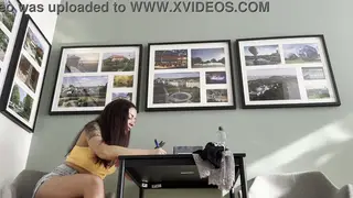 Petite Brunette MILF Models Lingerie in First Solo Tease