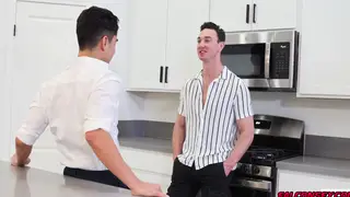 Tattooed Latino Stud Rims and Pounds Muscular Partner Raw