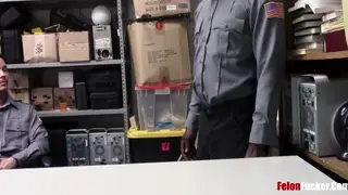 Boss and Guard Share Twink in Office Threesome