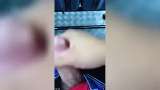 Guy Strokes Himself Quietly on a Moving Bus