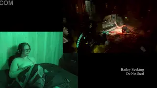 BBW Brunette Flaunts Massive Natural Tits During Gaming Stream